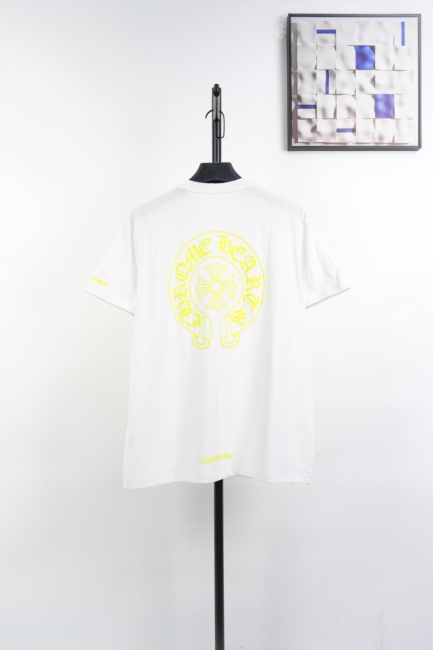 Мужская футболка с принтом на кармане Chrome Hearts