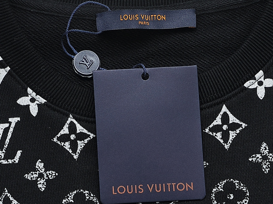 Louis Vuitton/渐变星空印花满印情侣款圆领毛圈卫衣