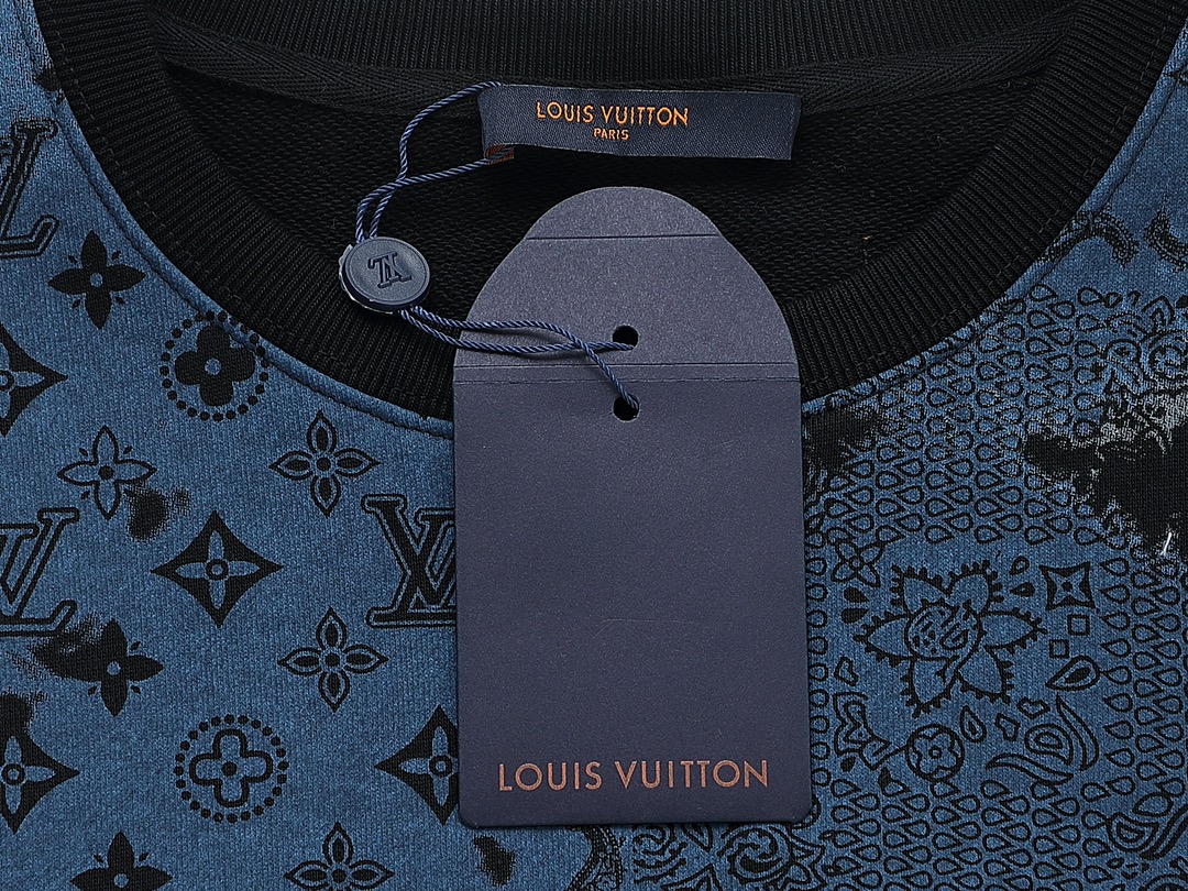 Louis Vuitton/路易威登 腰果花 泼墨圆领卫衣重工直喷工艺