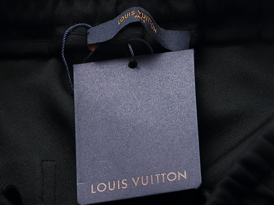 LouisVuitton/路易威登 侧边老花Logo拼接长裤