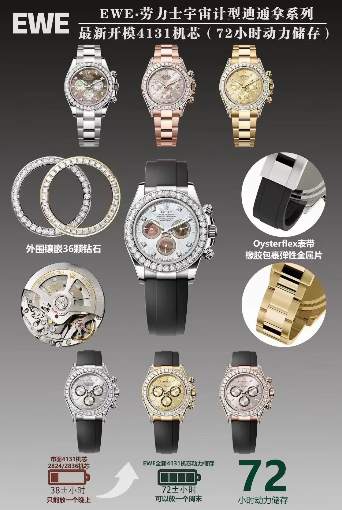 NO:156978,EWE cost-effective Bidtona series,19860909EWE 性价比迪通拿系列,,Watch