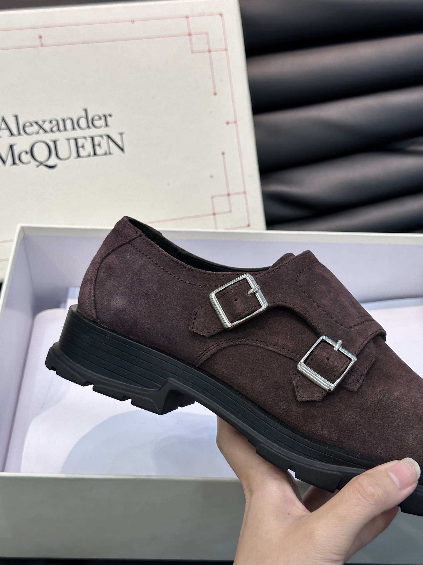 AlexanderMcQueen亚历山大麦昆厚底松糕男士皮鞋原版开模定制大底进口头层牛皮增高与舒适度兼备