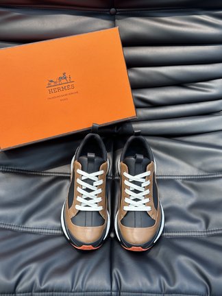 Where can I buy the best 1:1 original Hermes Shoes Sneakers Men Cowhide Rubber Vintage Casual