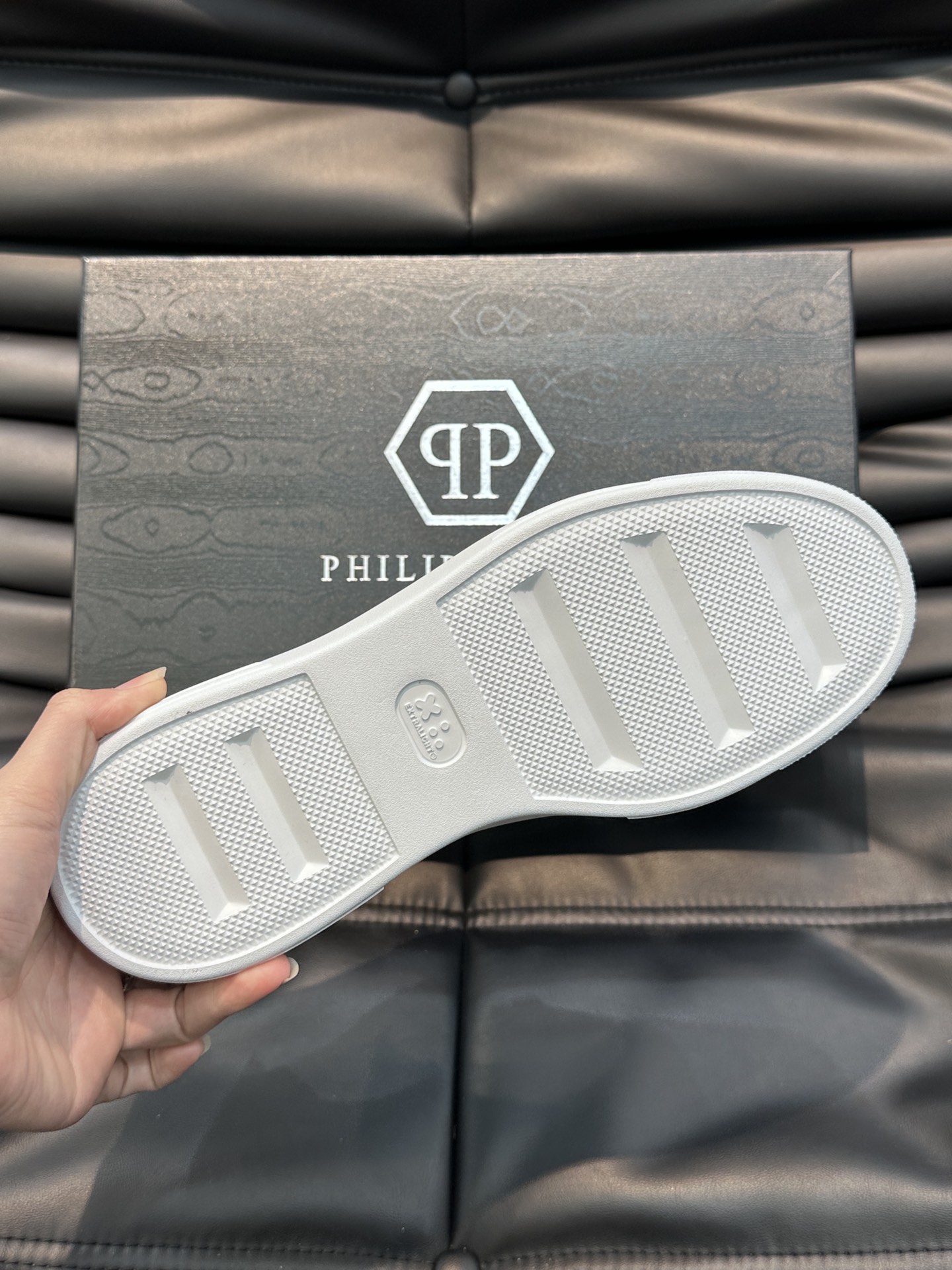 PHILIPPPLEIN-菲利普普莱茵德国潮牌男士低帮板鞋牛皮拼色设计鞋面皮牛皮打造牛皮内里超轻大底脚感