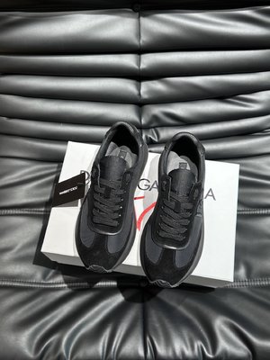 Dolce & Gabbana Shoes Sneakers Wholesale Sale
 Splicing Men Cowhide Rubber Spring Collection Fashion Casual