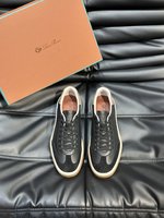 Loro Piana Designer
 Shoes Sneakers Khaki White Deerskin Rubber Low Tops