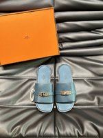 Hermes Shoes Slippers Buy the Best High Quality Replica
 Men Cowhide Genuine Leather