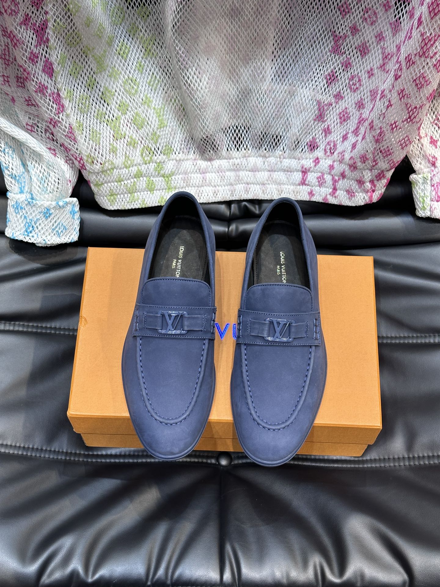Louis Vuitton Shoes Loafers Men Chamois Cowhide Rubber Casual