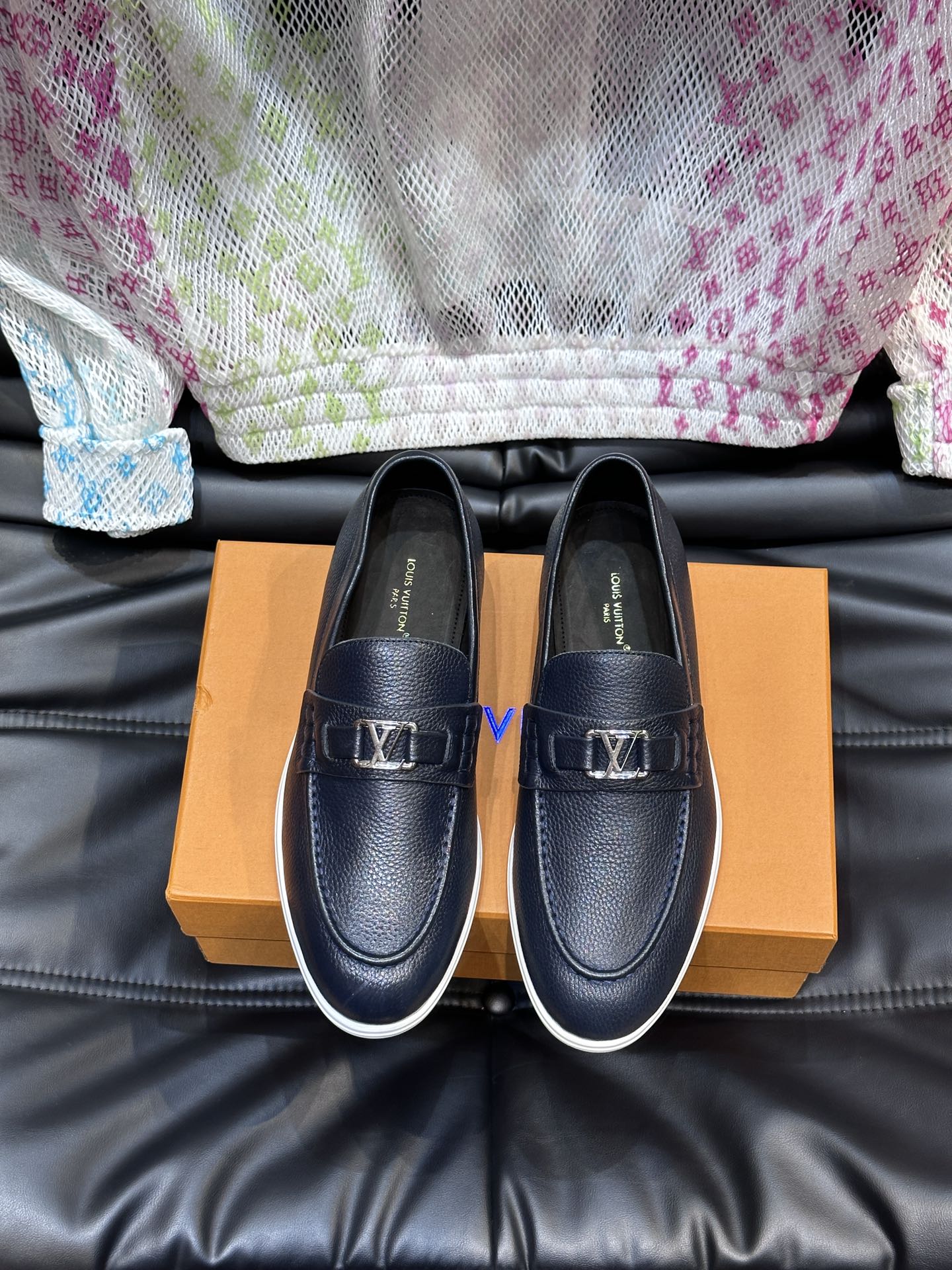Louis Vuitton Shoes Loafers Men Chamois Cowhide Rubber Casual