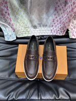 Louis Vuitton Shoes Loafers Quality AAA+ Replica
 Men Chamois Cowhide Rubber Casual