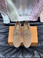 Louis Vuitton Top
 Shoes Loafers Men Chamois Cowhide Rubber Casual