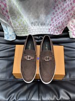 Louis Vuitton Top
 Shoes Loafers High Quality AAA Replica
 Men Chamois Cowhide Rubber Casual