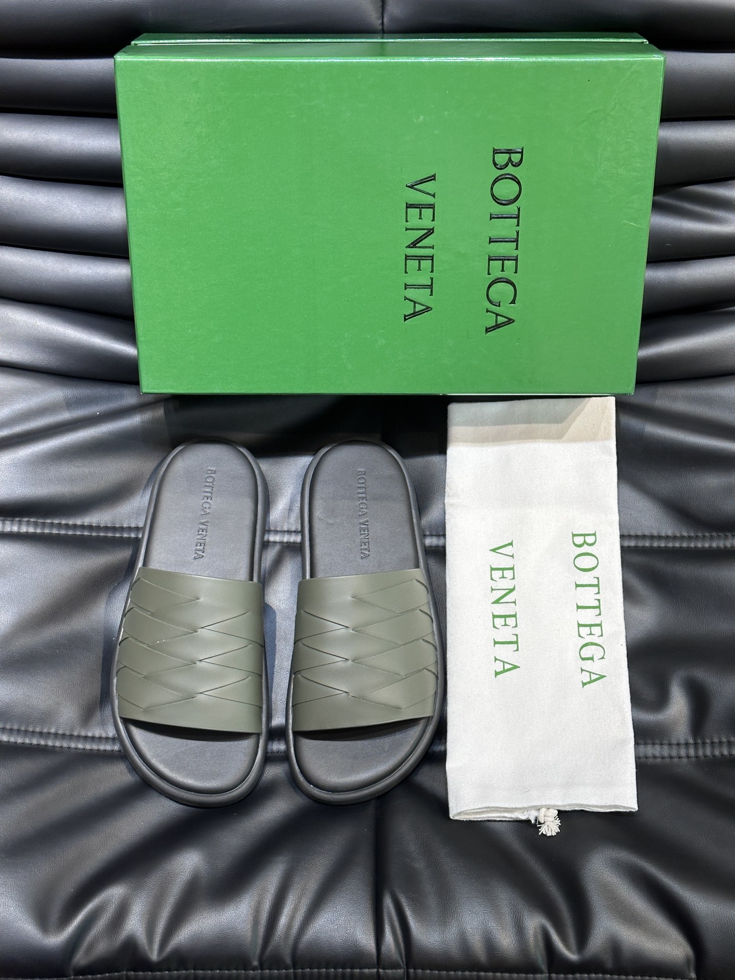 Bottega Veneta Men's Woven Leather Slide Sandals - Summer Essential 4 i1715753500 3463 4