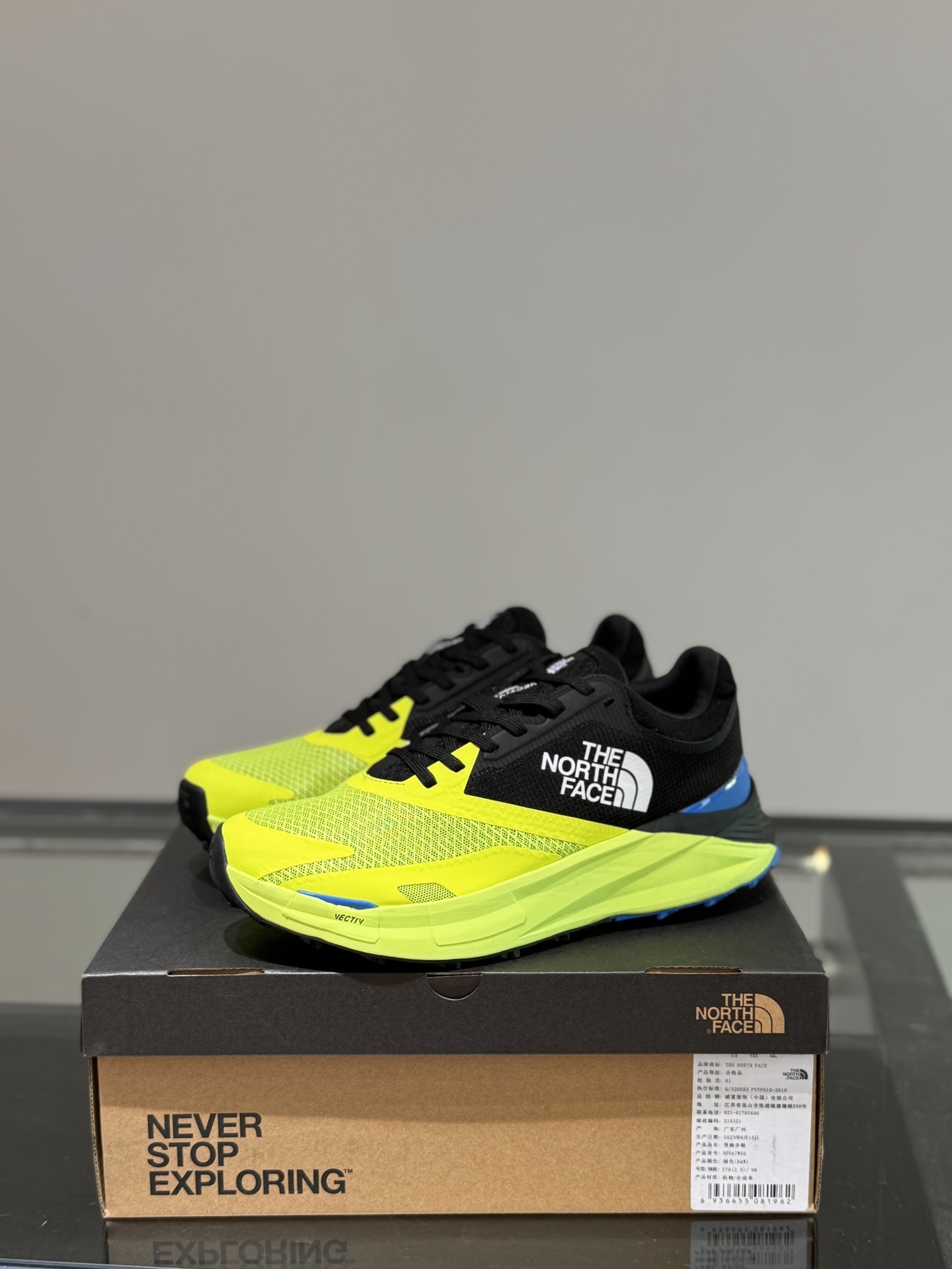 莞厂北面TheNorthFaceVECTIV越野跑鞋徒步3D网布鞋面透气性与耐久性兼具穿着轻便舒适不闷脚