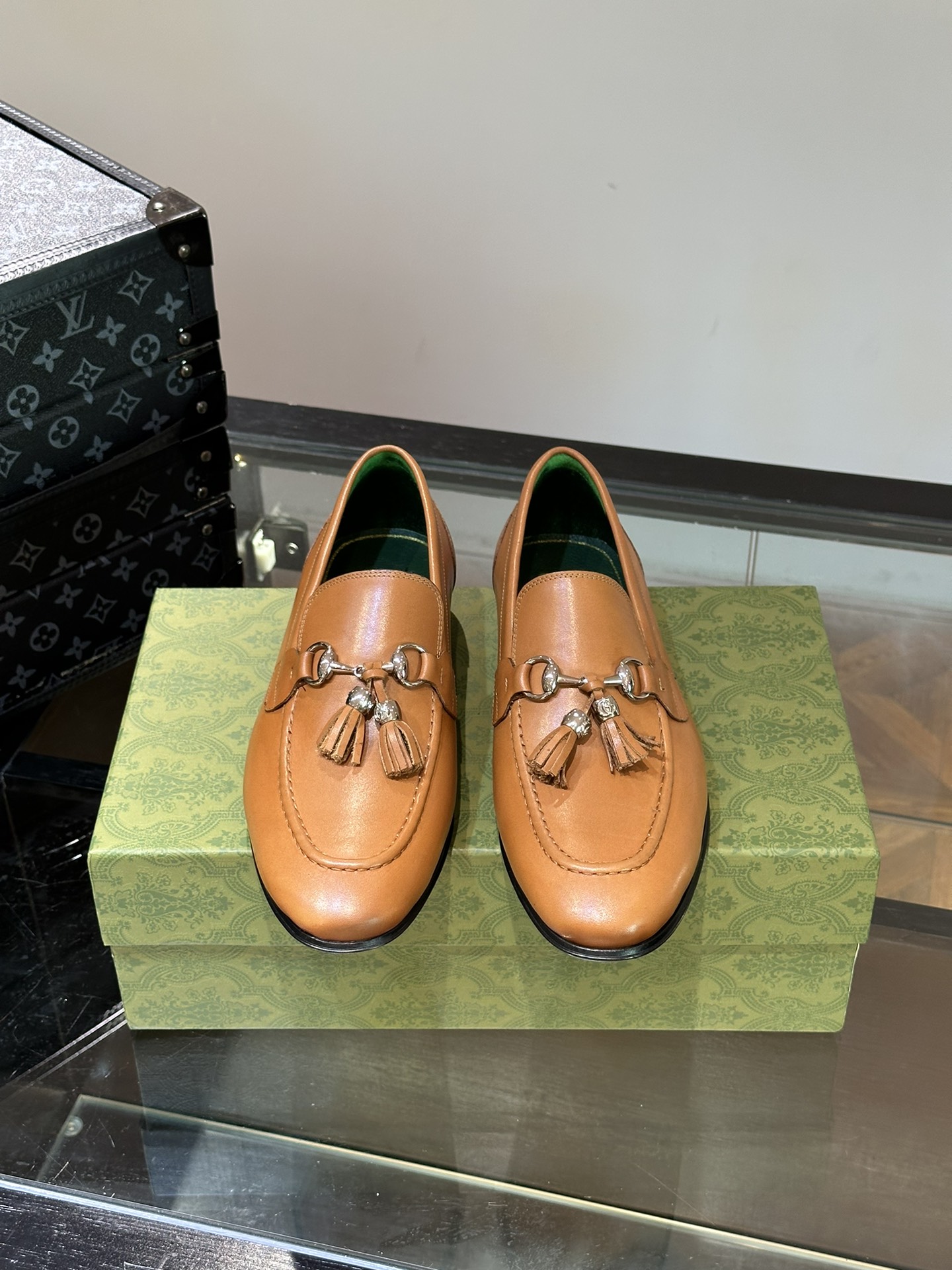 Gucci Leren Schoenen Oxford Mannen Koeienhuid Echt leer Casual