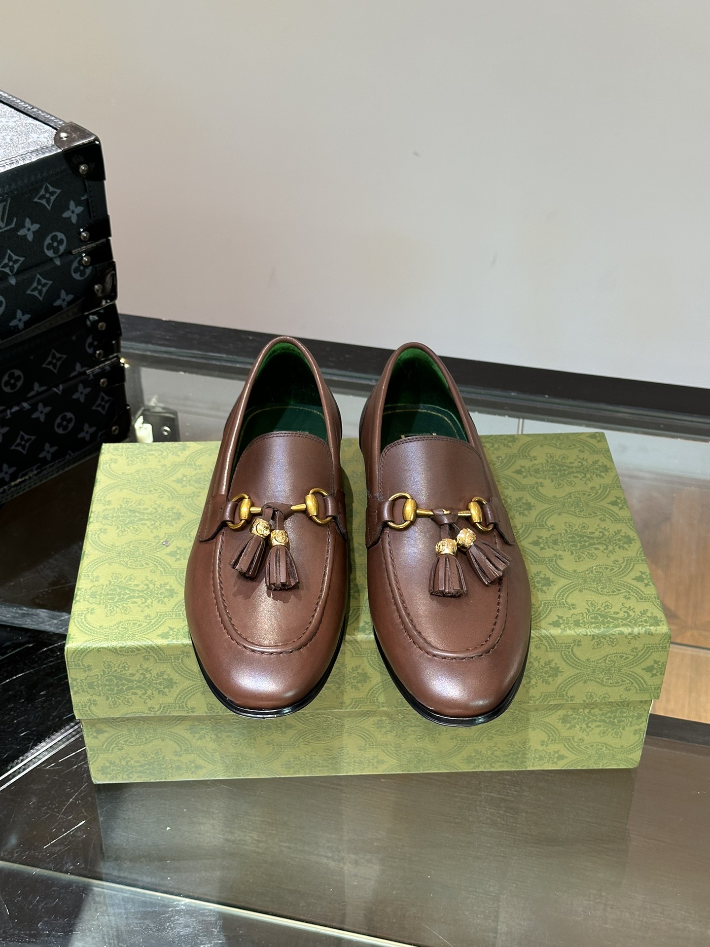 Gucci Leren Schoenen Oxford Mannen Koeienhuid Echt leer Casual