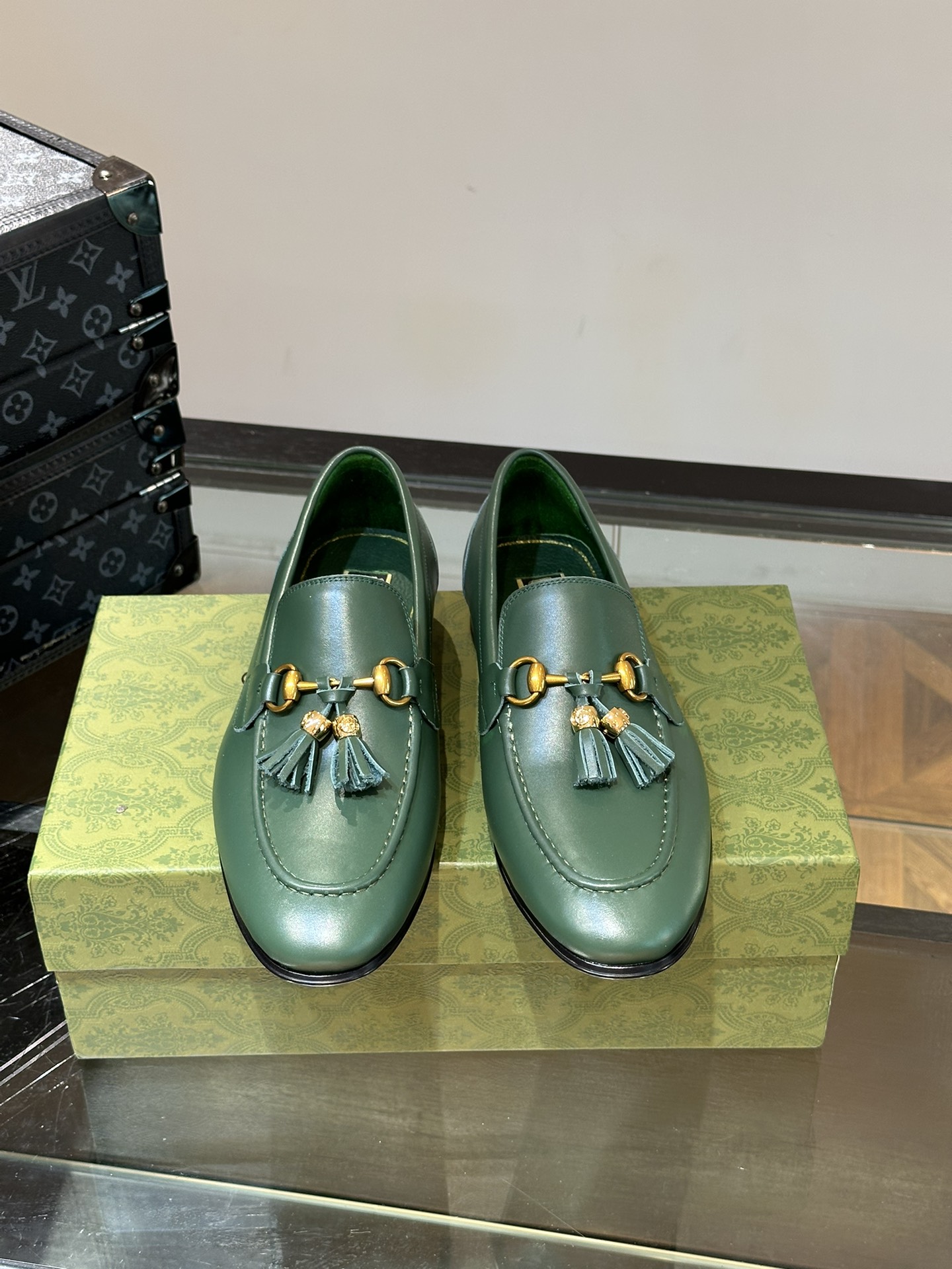 Gucci Leren Schoenen Oxford Mannen Koeienhuid Echt leer Casual