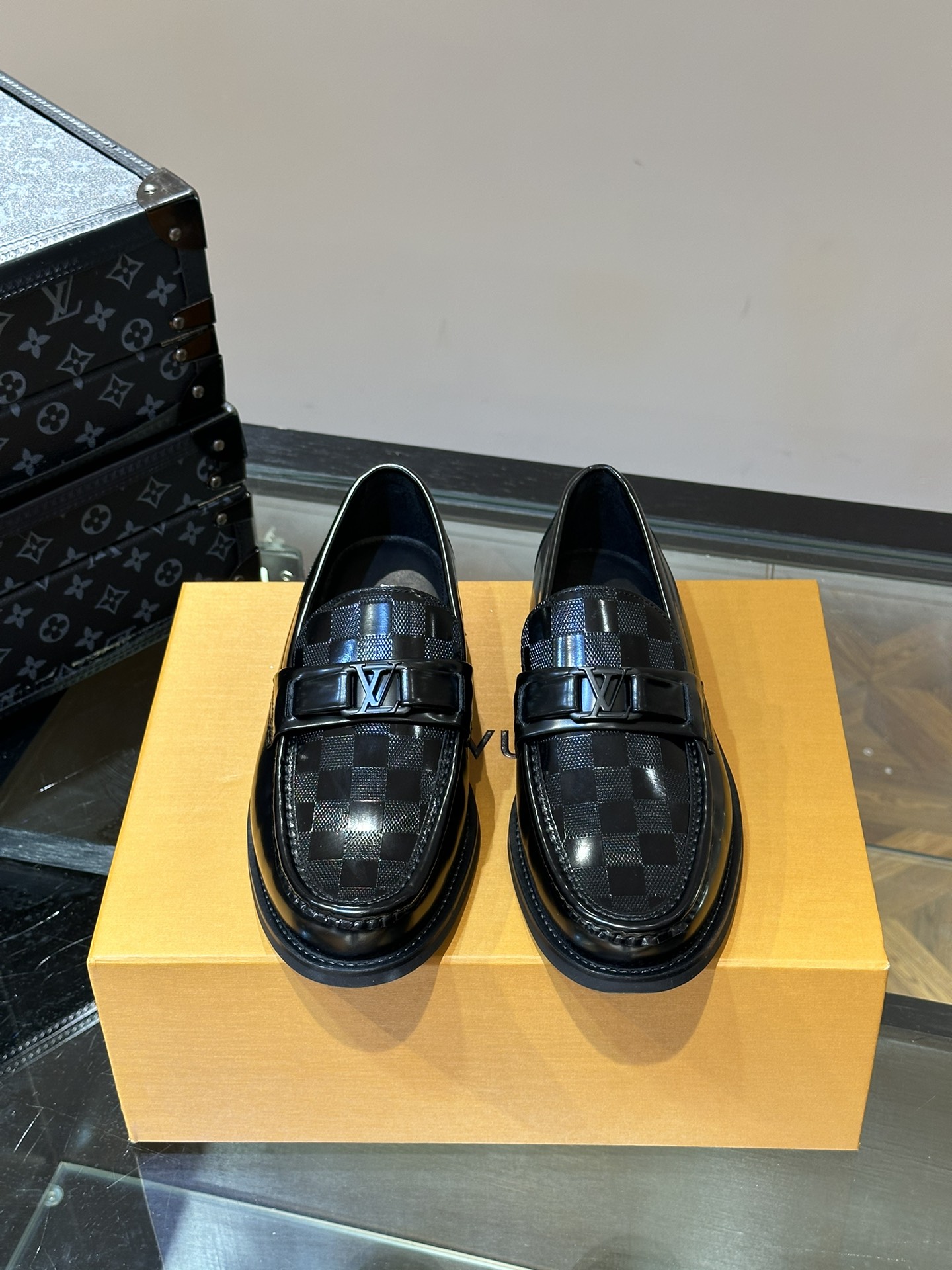 Louis Vuitton Ontwerper
 Leren Schoenen Oxford Mannen Kalfsleer Koeienhuid Rubber Casual