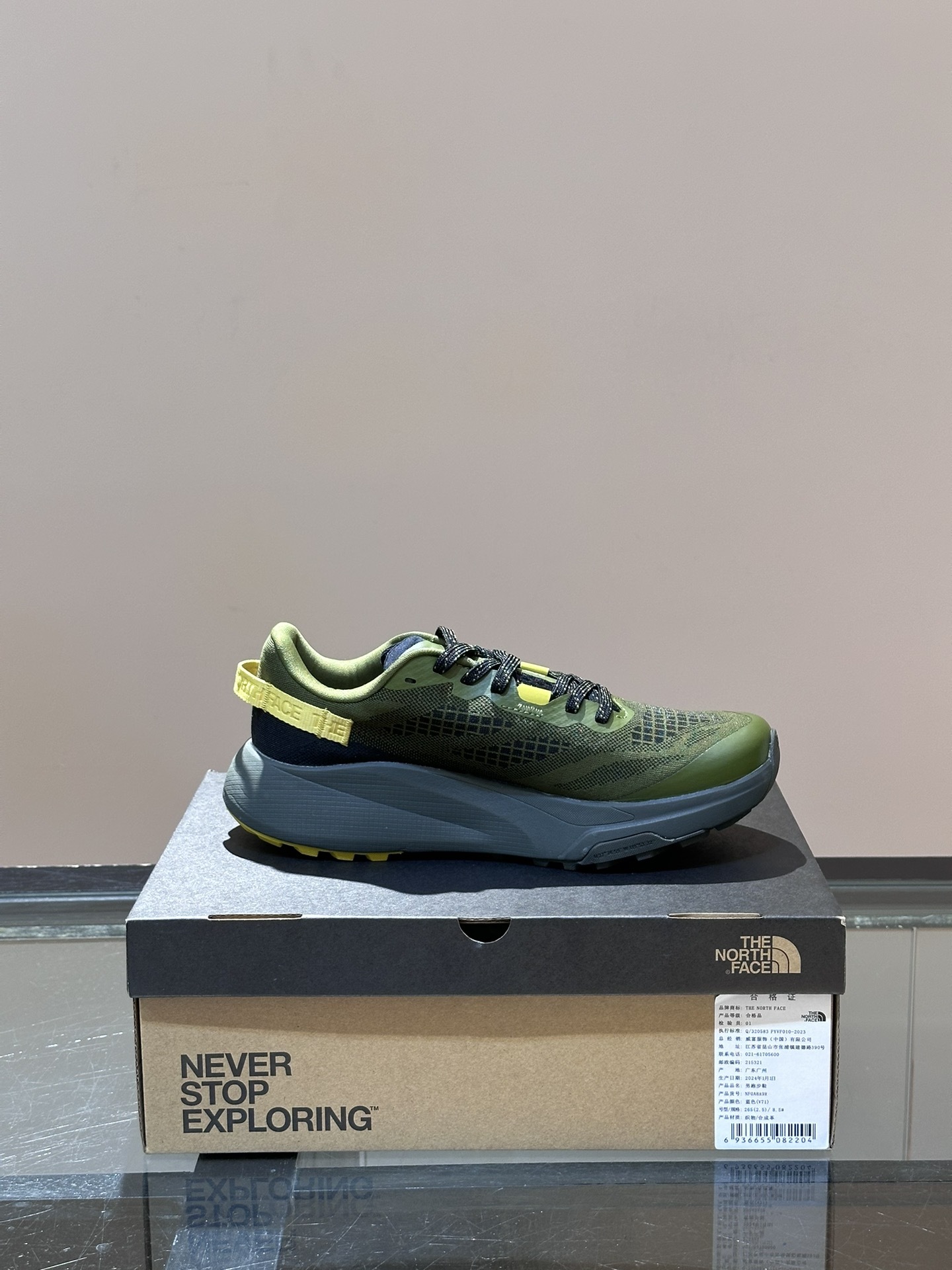 莞厂北面TheNorthFaceVECTIV越野跑鞋徒步3D网布鞋面透气性与耐久性兼具穿着轻便舒适不闷脚