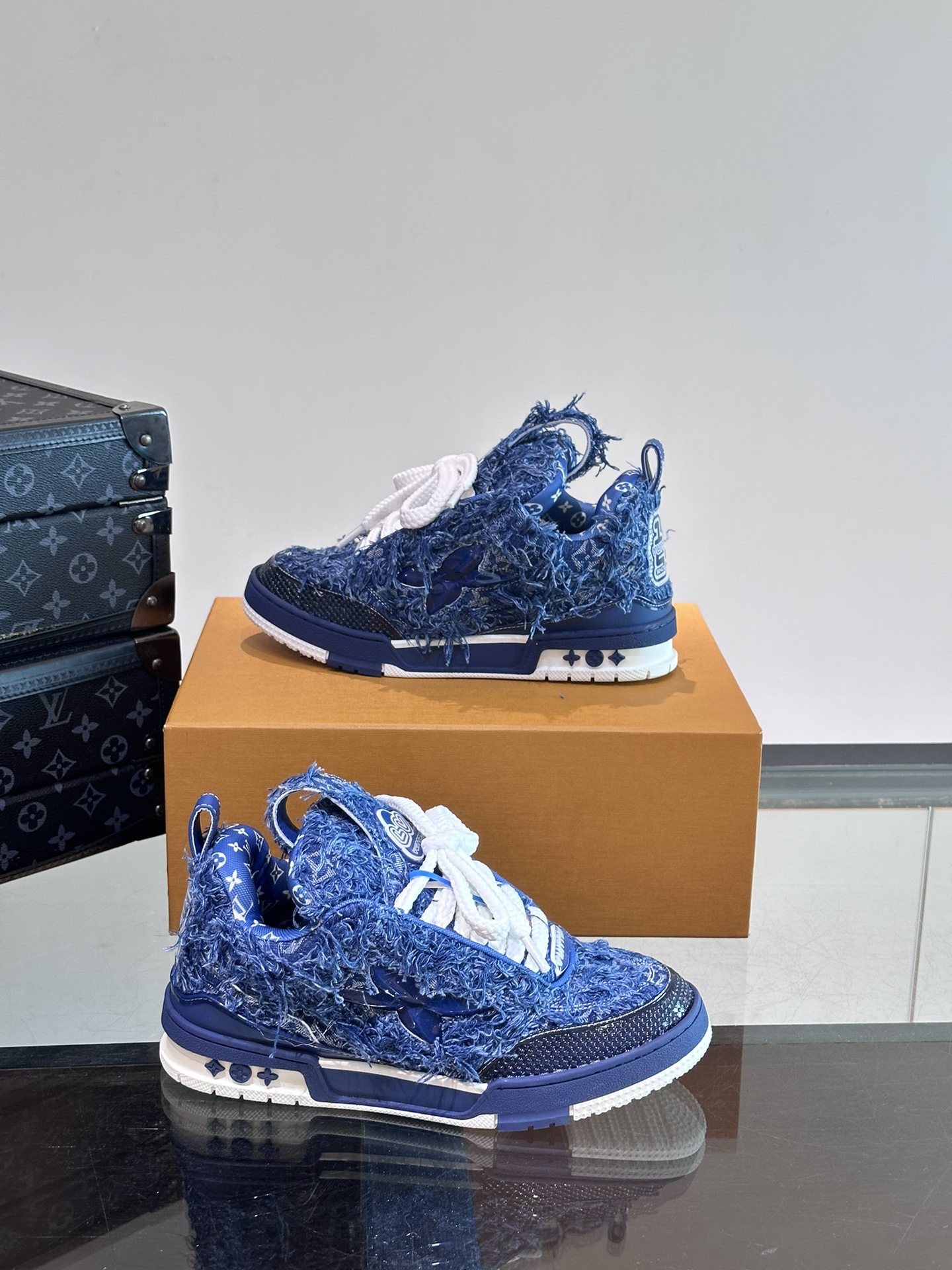 路易威登 Louis Vuitton 高定典藏经典高奢皮鞋男鞋女鞋鞋履高跟鞋 #7F9797CC 4