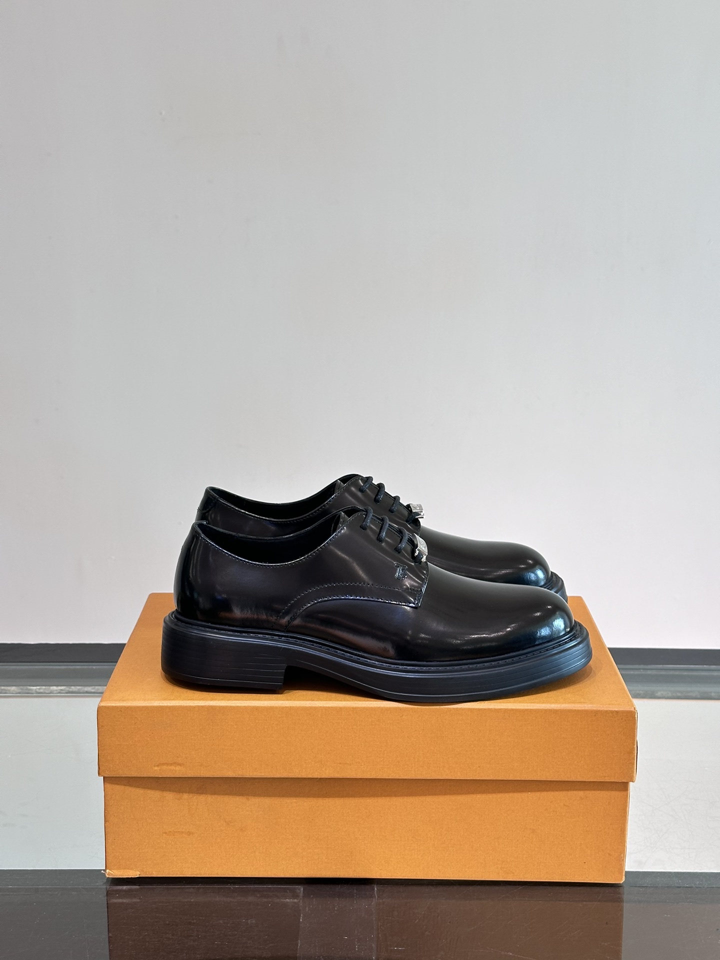 TOD’S Leren Schoenen Oxford Mannen Koeienhuid Rubber Casual