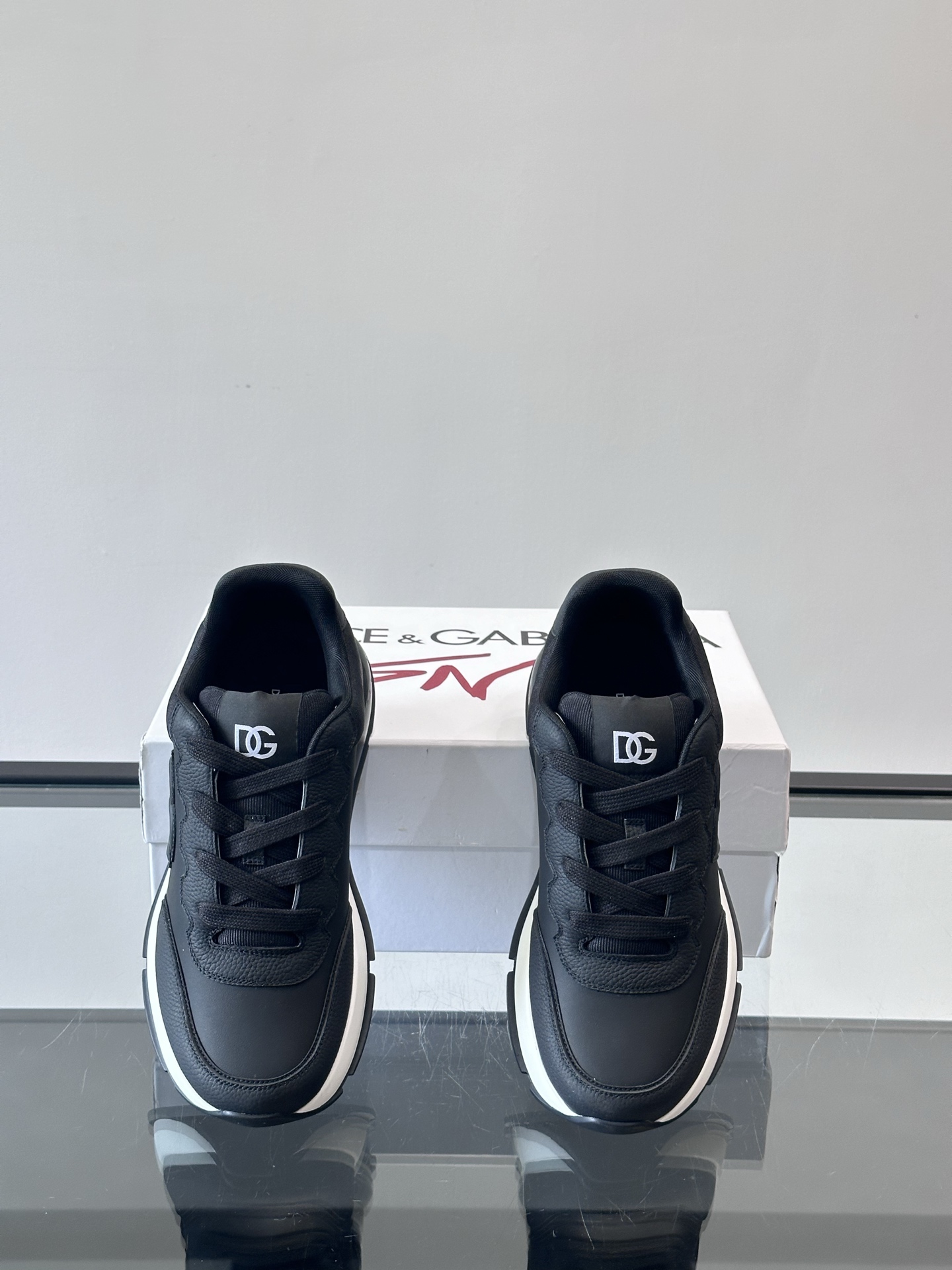Dolce & Gabbana Men's Leather Lace-Up Sneakers - Stylish & Comfortable 7 i1758783204016 7549 0 5