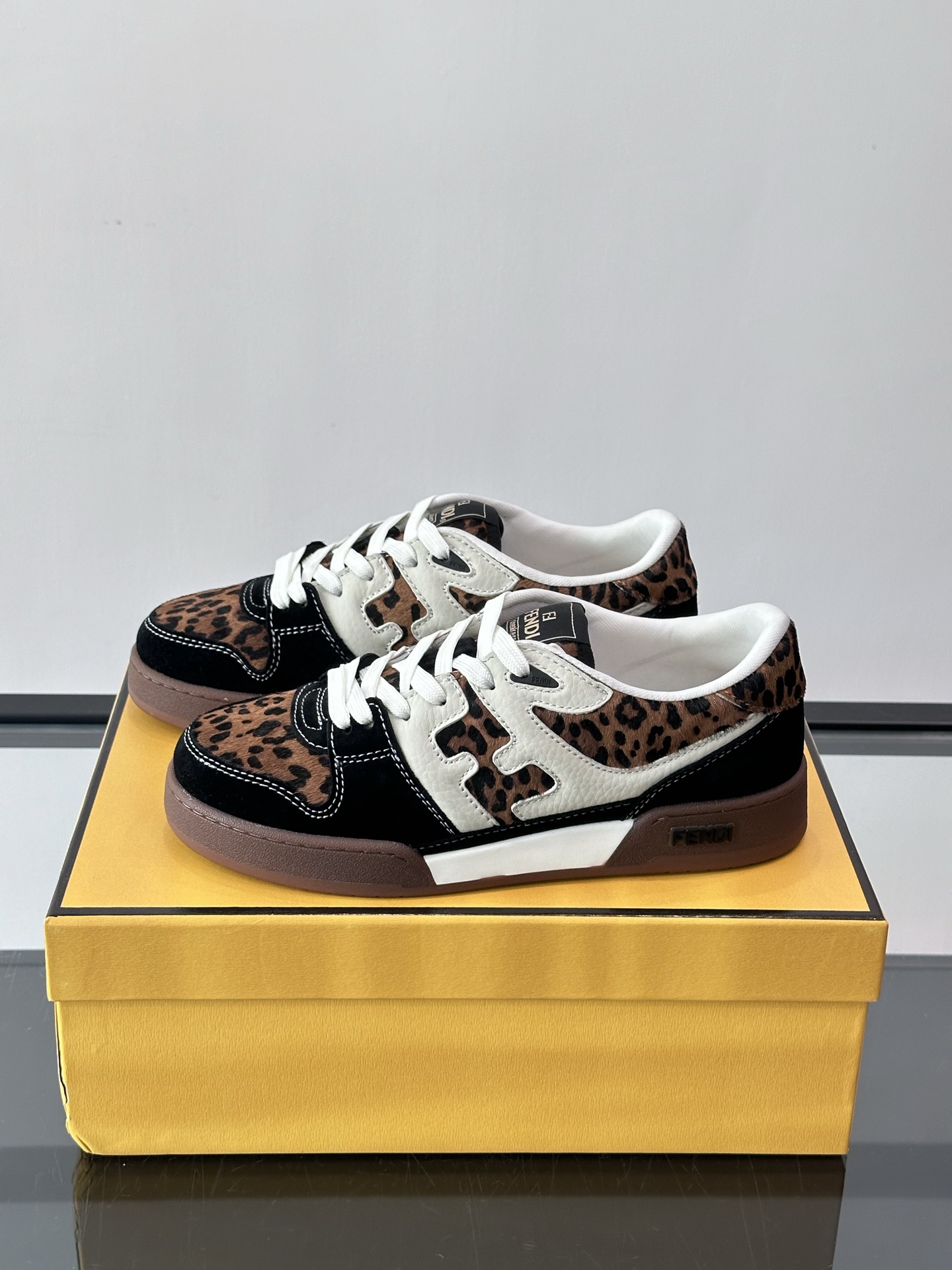 Fendi Match Leather and Fabric Sneakers with FF Logo - Stylish & Comfortable 4 i1758961907843 5250 0 2