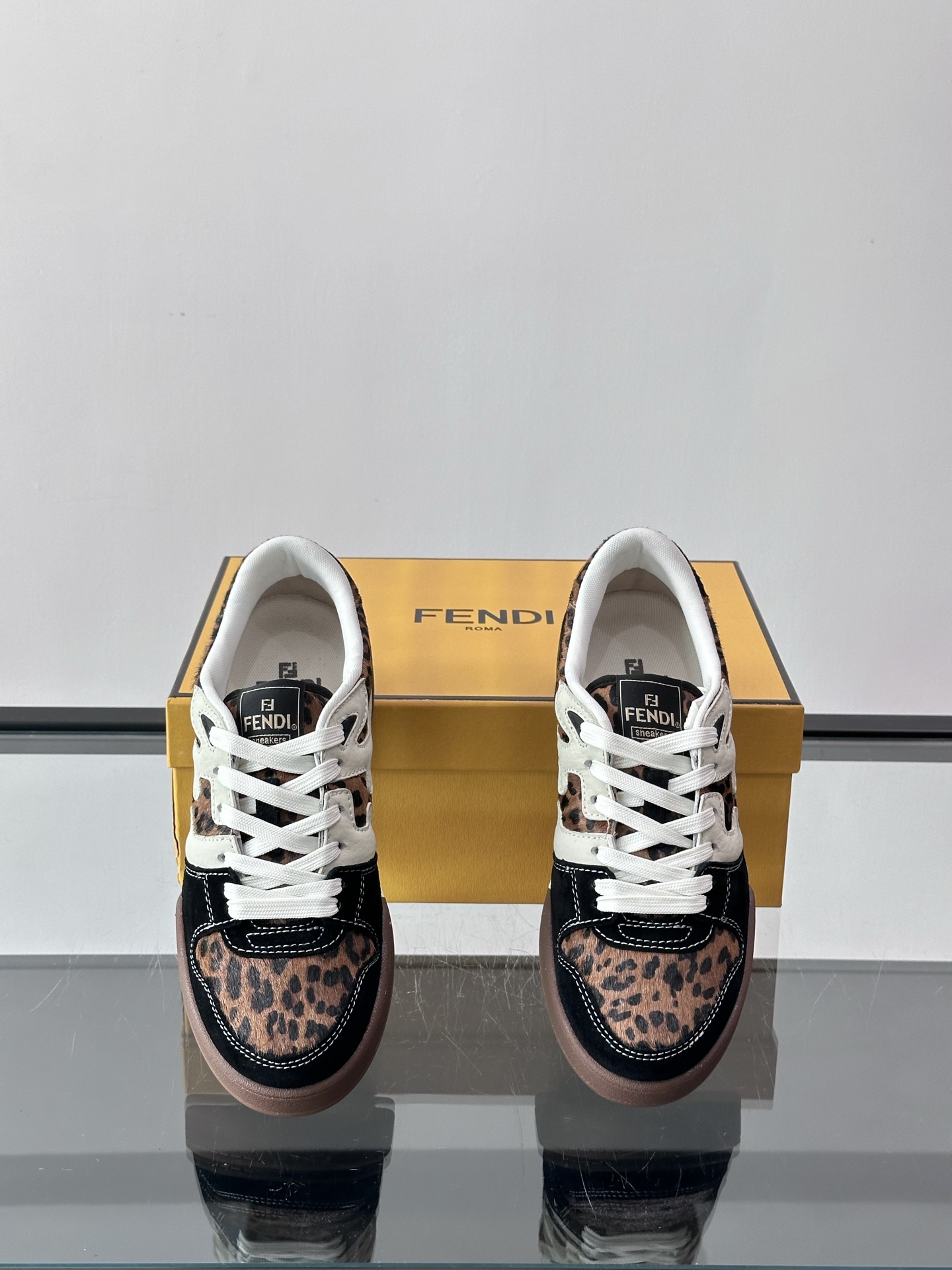 Fendi Match Leather and Fabric Sneakers with FF Logo - Stylish & Comfortable 7 i1758961907906 1047 0 5