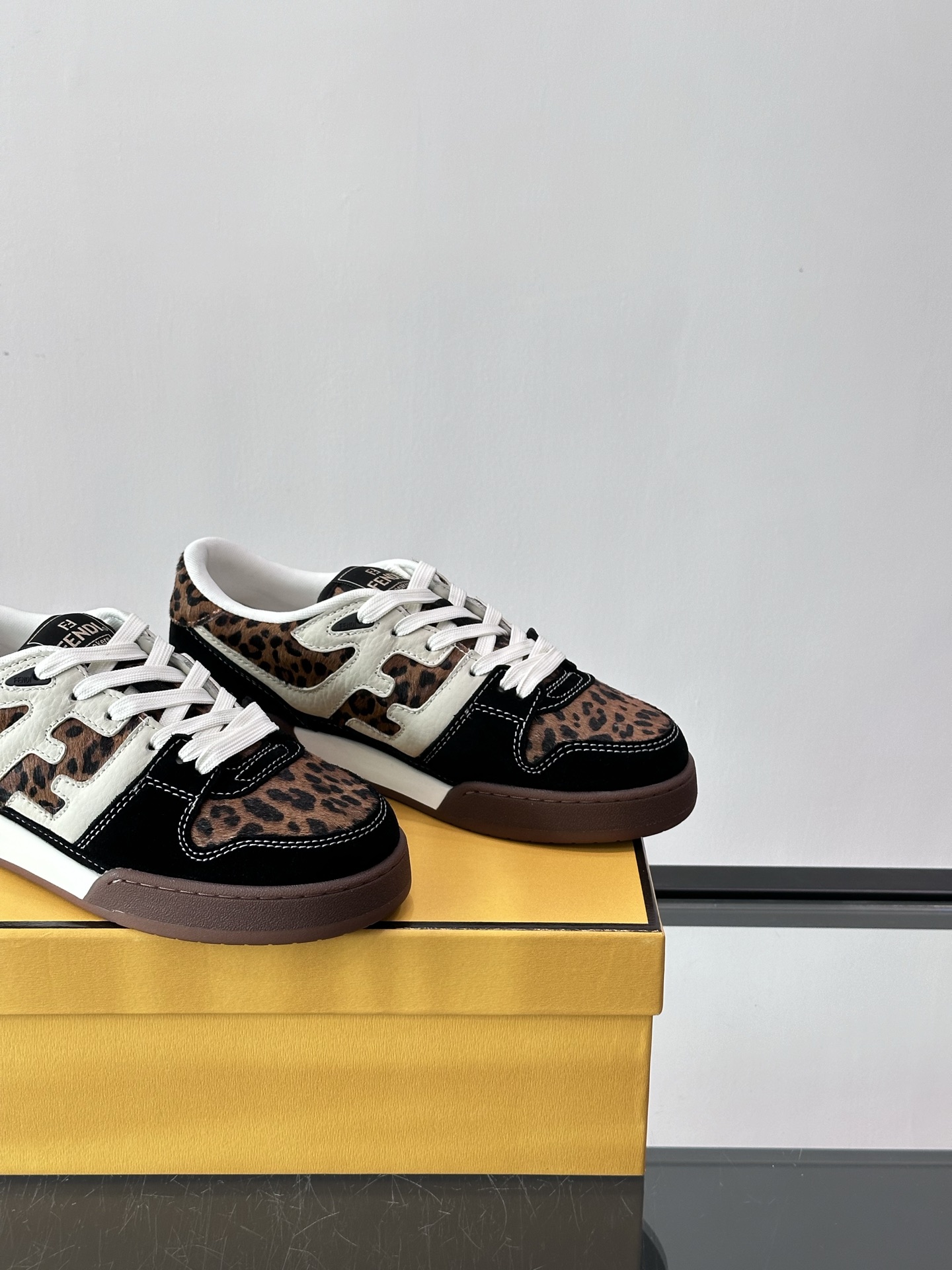 Fendi Match Leather and Fabric Sneakers with FF Logo - Stylish & Comfortable 8 i1758961907951 1706 0 6