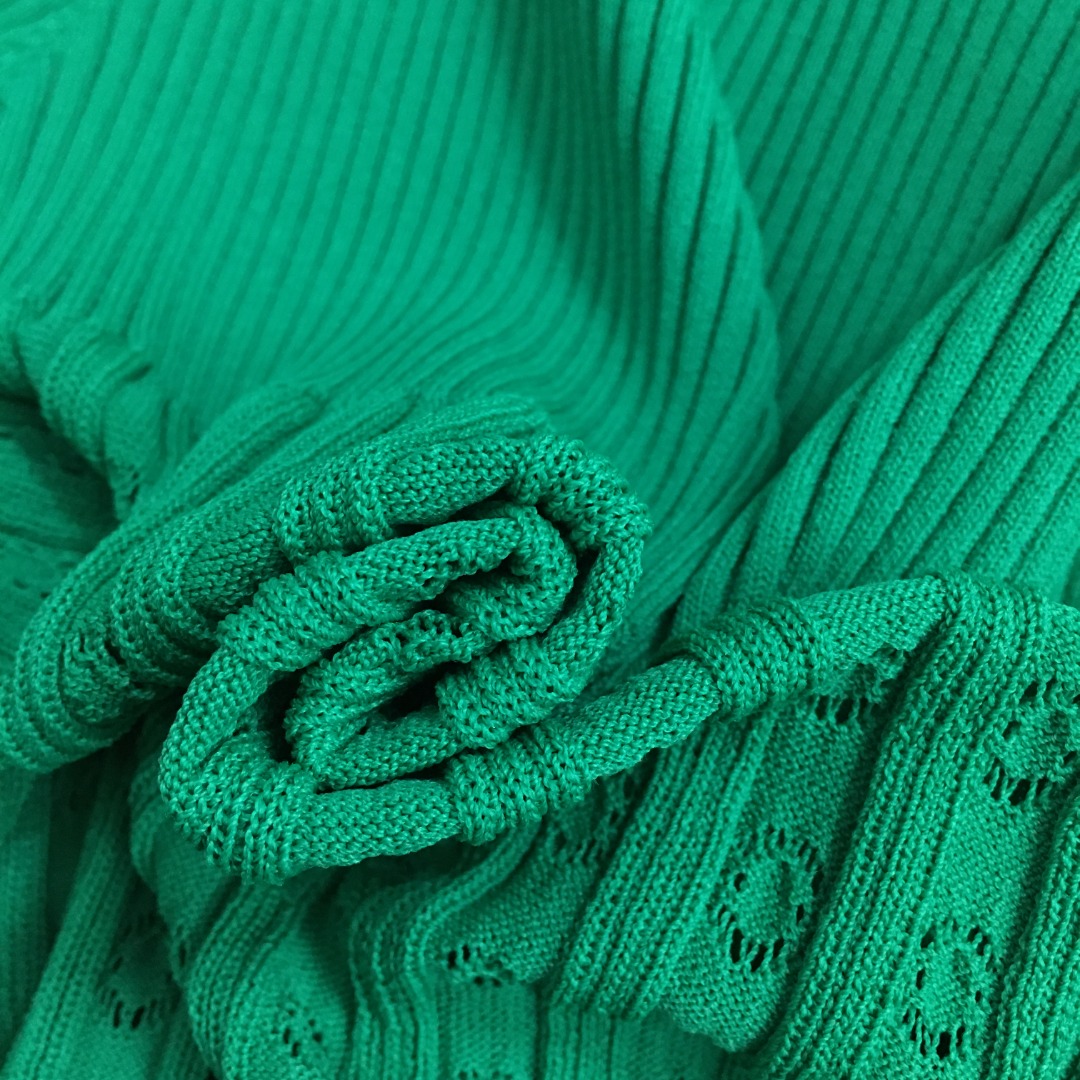 Elegant Green Floral Button Knit Dress - French Style, Size M 9 o 1iqplbsdjgc8al7s4b9lu9m61g
