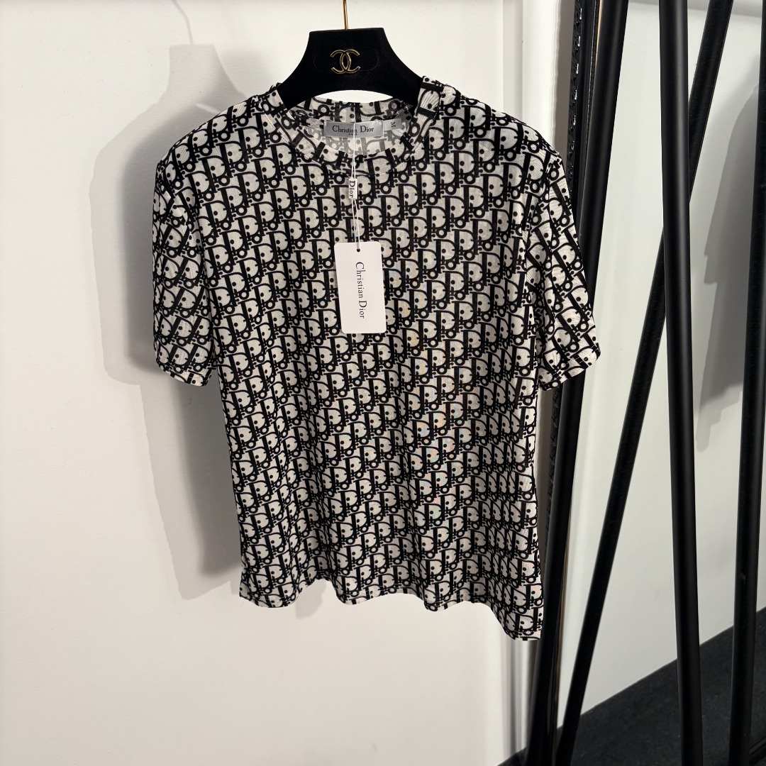 NO:858588,Model No. 20263723 Dio*new style presbyopic flocked logo letter mesh short-sleeved T-shirt, white, blue, black, S-XXL, [M size shoulder width 41, bust 100, sleeve length 19, length 60; weight 0.110kg], Dior-clothing, dior, dior, T-shirt, tees, t-shirt,19860909款号20263723 Dio*新款 老花植绒logo字母网纱短袖T恤,白色,蓝色,黑色,S-XXL,【M码肩宽41,胸围100,袖长19,长60；重量0.110kg】,迪奥-服装,dior,dior,T-shirt,tees，t-shirt,,Women's clothing