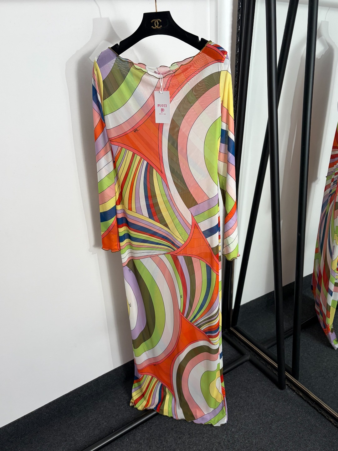 NO:858294,Model number 20263934 Pucc*new style irregular color block printed mesh long-sleeved dress, color, S-XXL, [M size bust 82, sleeve length 64, length 148; weight 0.185kg], women's clothing, skirts,19860909款号20263934 Pucc*新款 不规则拼色印花网纱长袖连衣裙,彩色,S-XXL,【M码胸围82,袖长64,长148；重量0.185kg】,女装,skirts,,Women's clothing