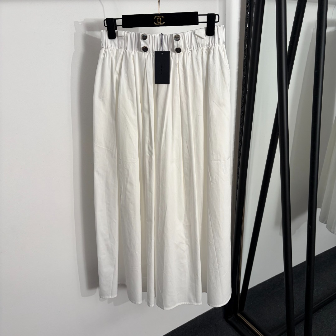 NO:858079,Model number 20264007 Prad* new logo letter metal buckle elastic waist skirt, white, black, S-XL, [M size waist 68 elastic, length 91; weight 0.450kg], Prada - clothing, prada, prada, skirts,19860909款号20264007 Prad*新款 logo字母金属扣松紧腰半裙,白色,黑色,S-XL,【M码腰围68弹力,长91；重量0.450kg】,普拉达-服装,prada,prada,skirts,,Women's clothing