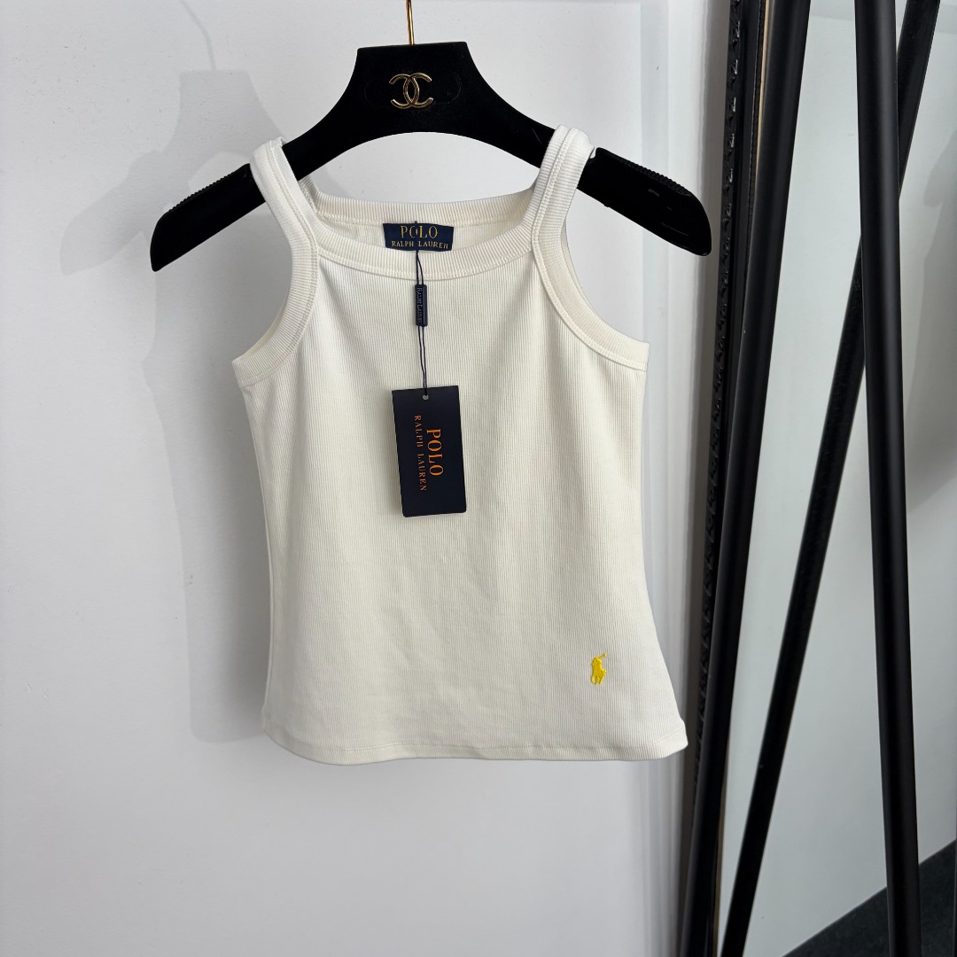 NO:922908,Model number 20265268 Ralph Lauren*Ralph Lauren new style polo offset printed cotton versatile camisole, white, black, SML, [M size bust 66, length 48; weight 0.120kg], women's clothing, loro piana,19860909款号20265268 Ralph Lauren*拉夫劳伦新款 马球胶印图案纯棉百搭吊带背心,白色,黑色,SML,【M码胸围66,长48；重量0.120kg】,女装,loro piana,,Women's clothing