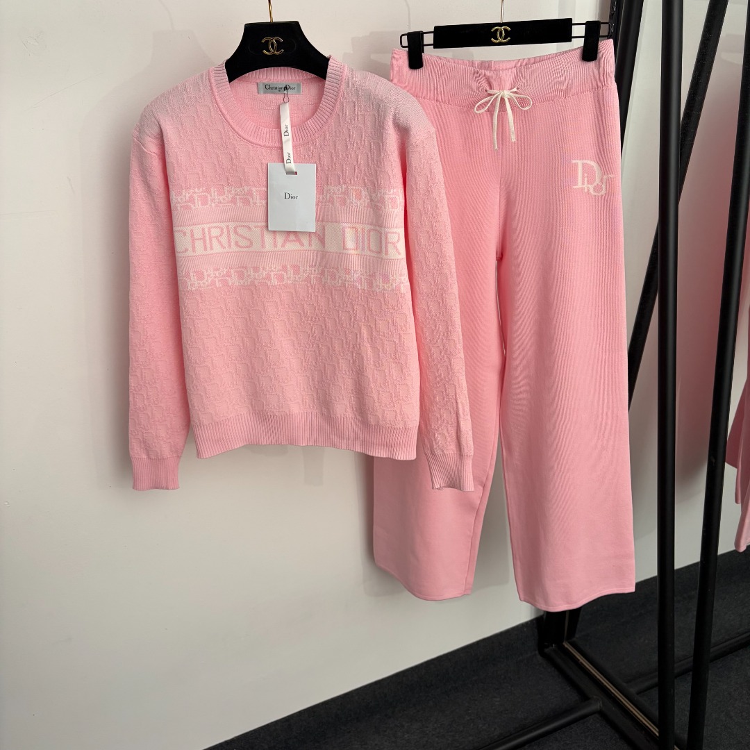dior oblique knit tracksuit