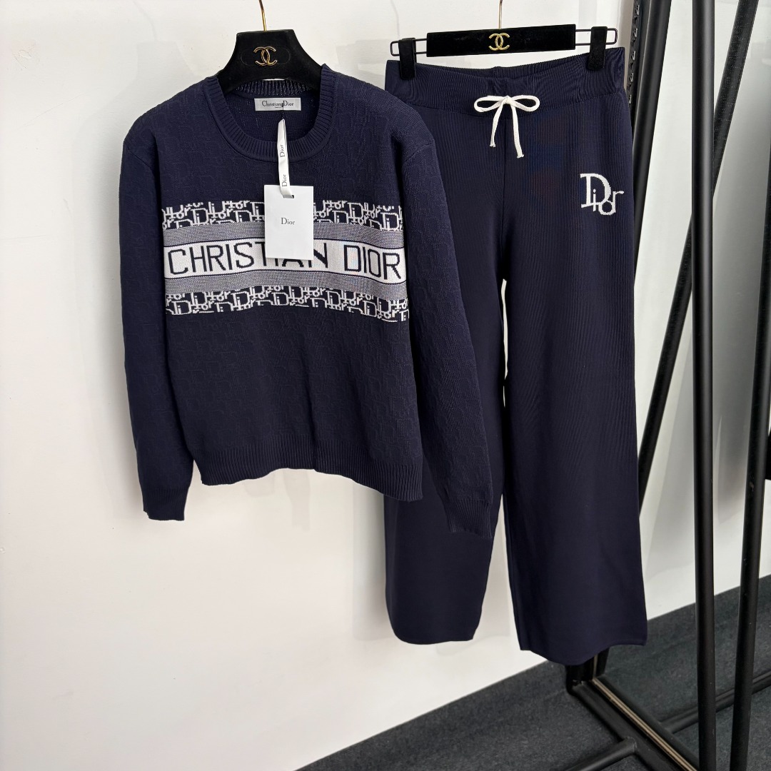 dior oblique knit tracksuit