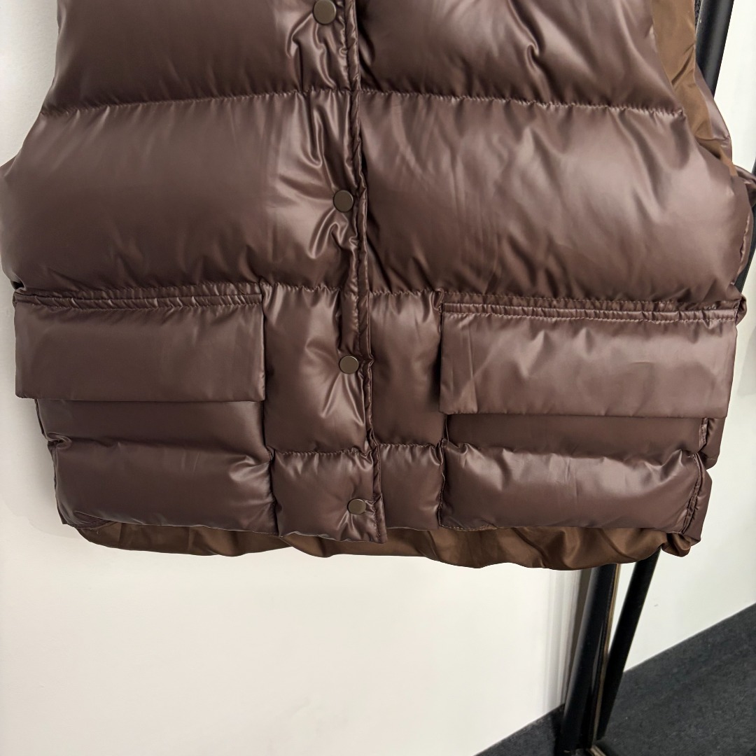Prada Brown Puffer Vest