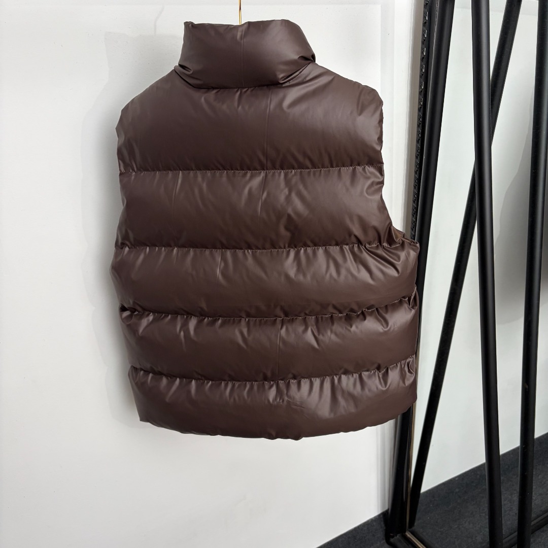 Prada Brown Puffer Vest