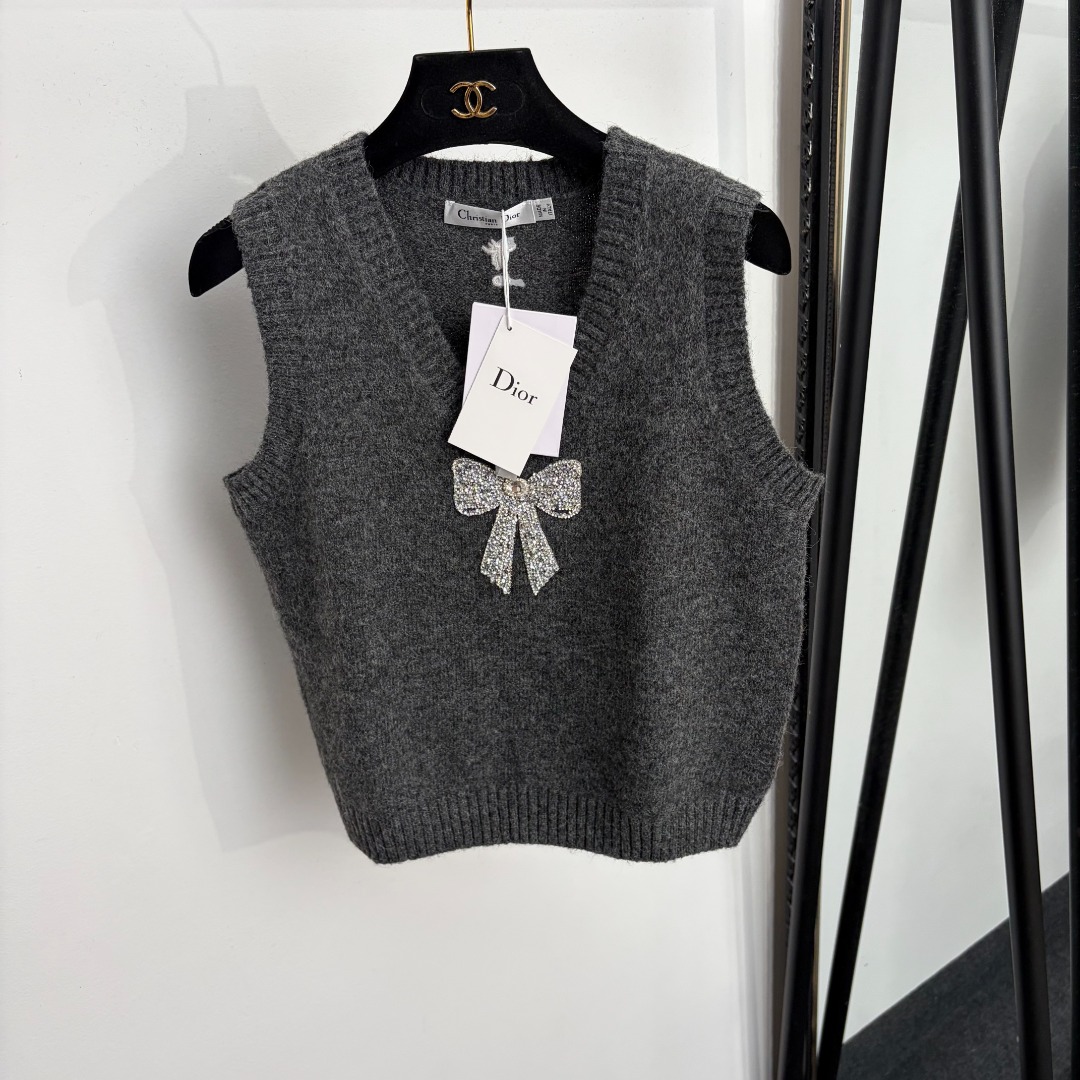 Dark V-Neck Vest