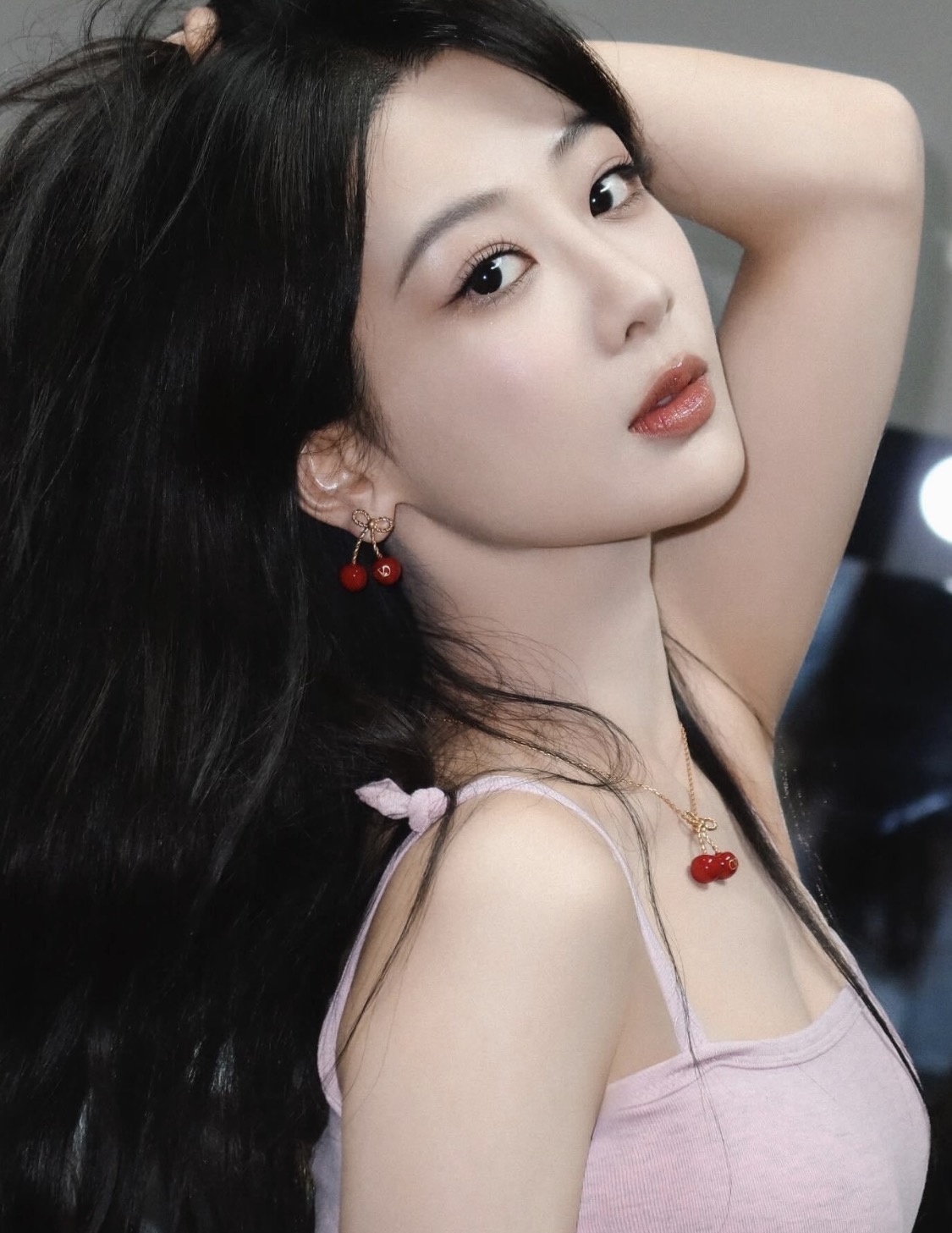 杨紫同款红樱桃耳环太甜啦