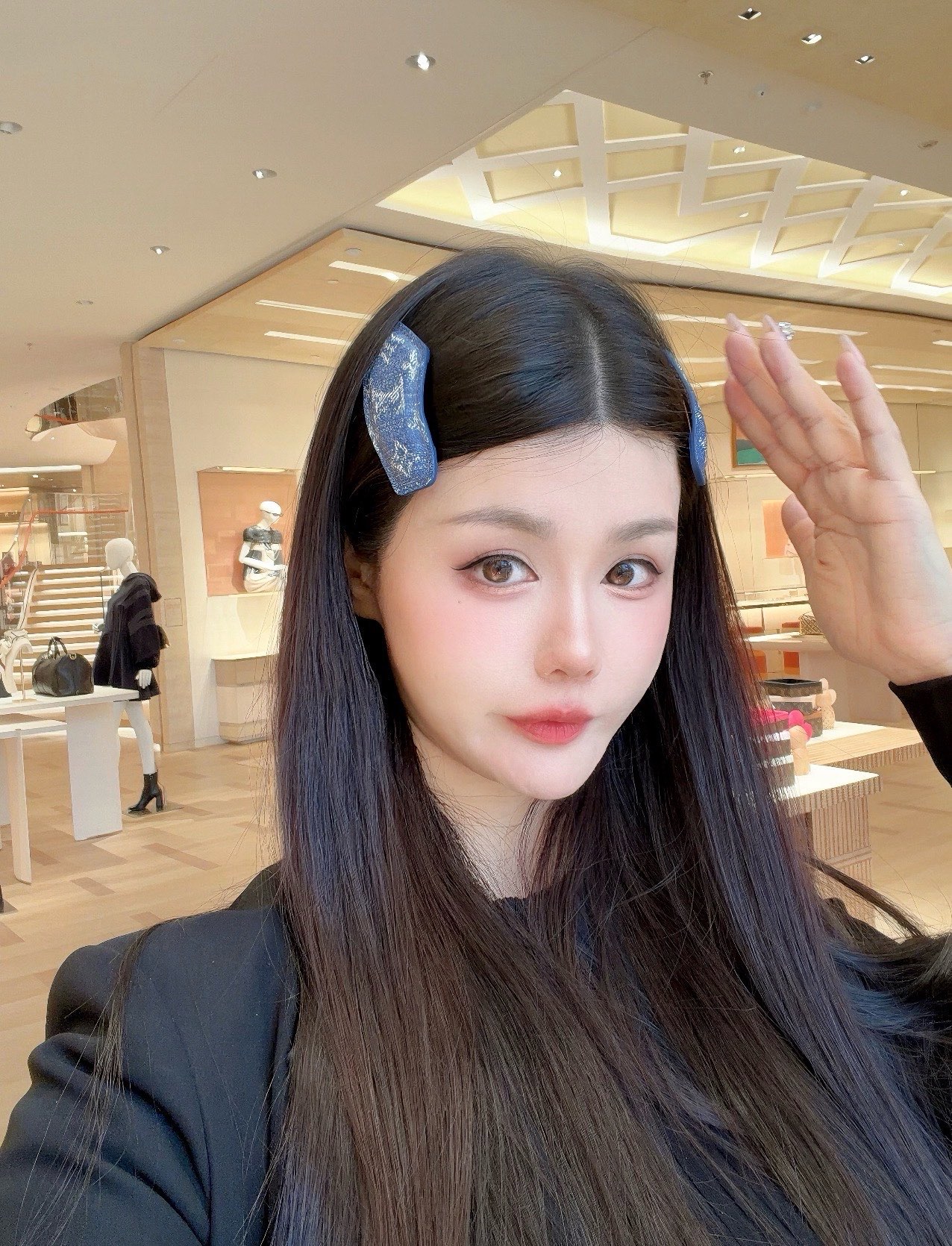 很适合夏日的丹宁蓝色牛仔bb发夹