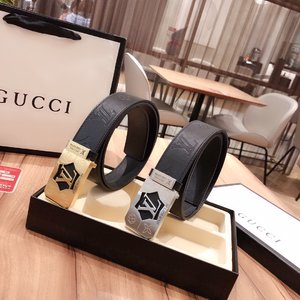 Louis Vuitton Belts Steel Buckle Cowhide Fashion Casual