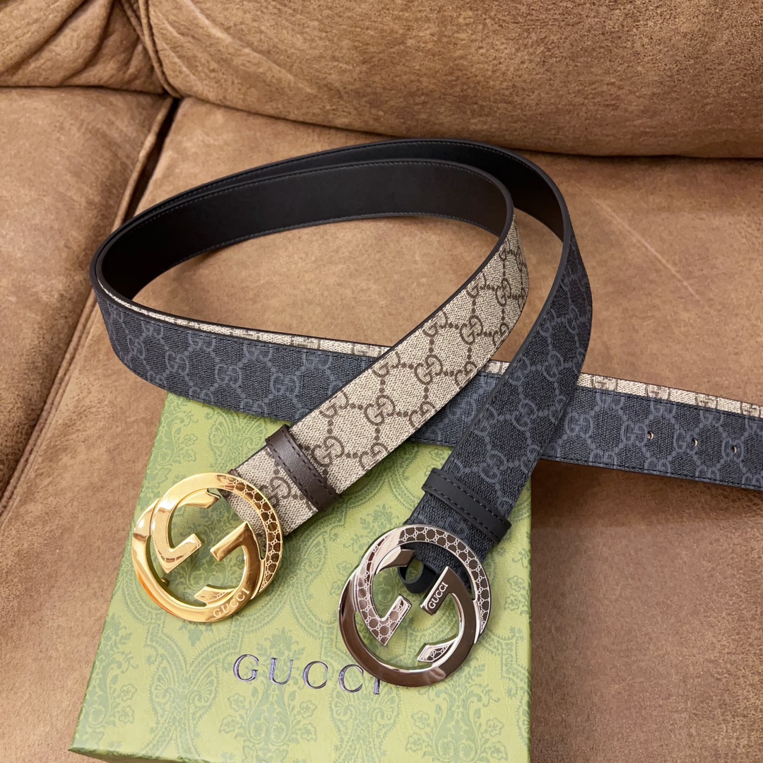 Gucci Złoty sprzęt Skóra krowia PVC