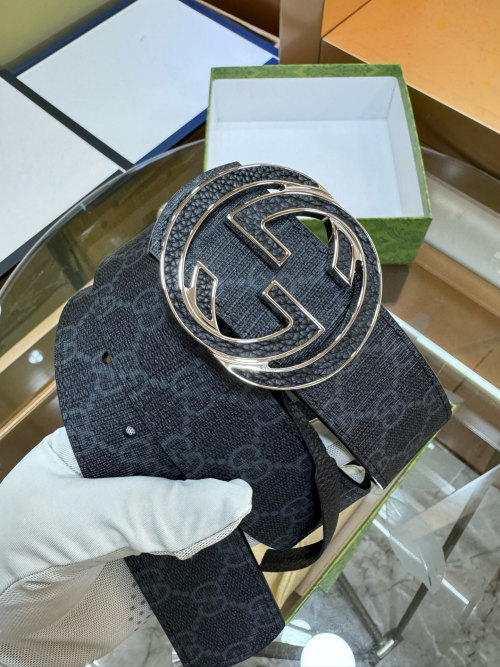 Gucci Reversible Leather Belt with Double G Buckle | 4.0 cm Width 1 Gucci Reversible Leather Belt with Double G Buckle | 4.0 cm Width