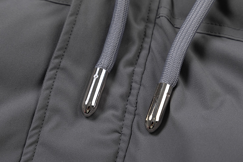 High-Quality Windproof Winter Jacket with Waterproof Features in Black Grey - 图片 7