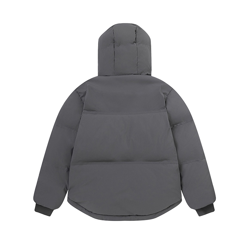 High-Quality Windproof Winter Jacket with Waterproof Features in Black Grey - 图片 5
