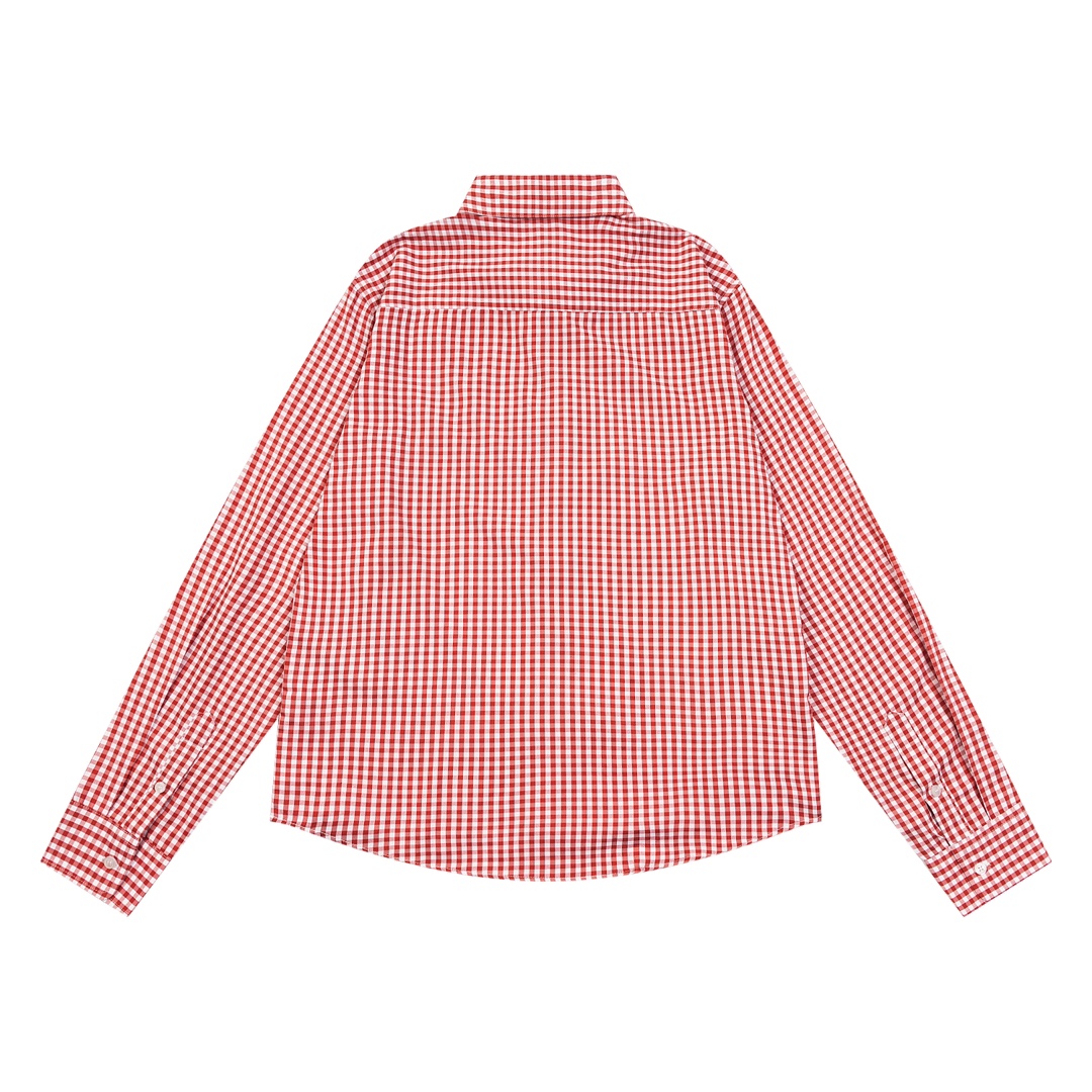 Custom-Made Shoulder-to-Shoulder Cell Shirt in Black, Blue, and Red (173). - 图片 5
