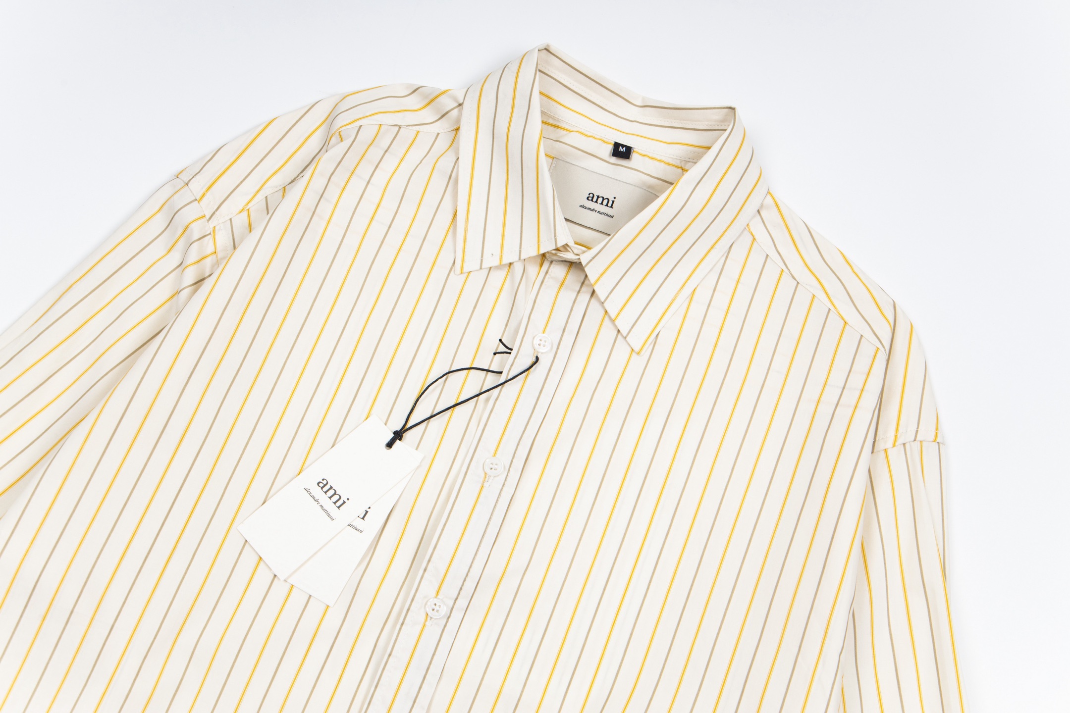 Trendy Y.C 845 Ami Striped Shirt: Stylish, Thin, Identical, Multiple Sizes Available - 图片 4