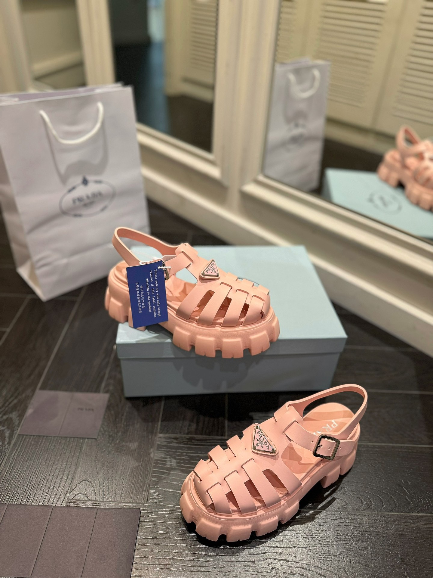 Prada Shoes Sandals Apricot Color Black Pink White Weave Spring/Summer Collection Vintage Beach