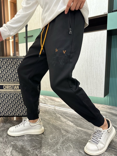 Louis Vuitton 2025 Spring Classic Logo Black Casual Pants - Ultimate Comfort 1 Louis Vuitton 2025 Spring Classic Logo Black Casual Pants - Ultimate Comfort